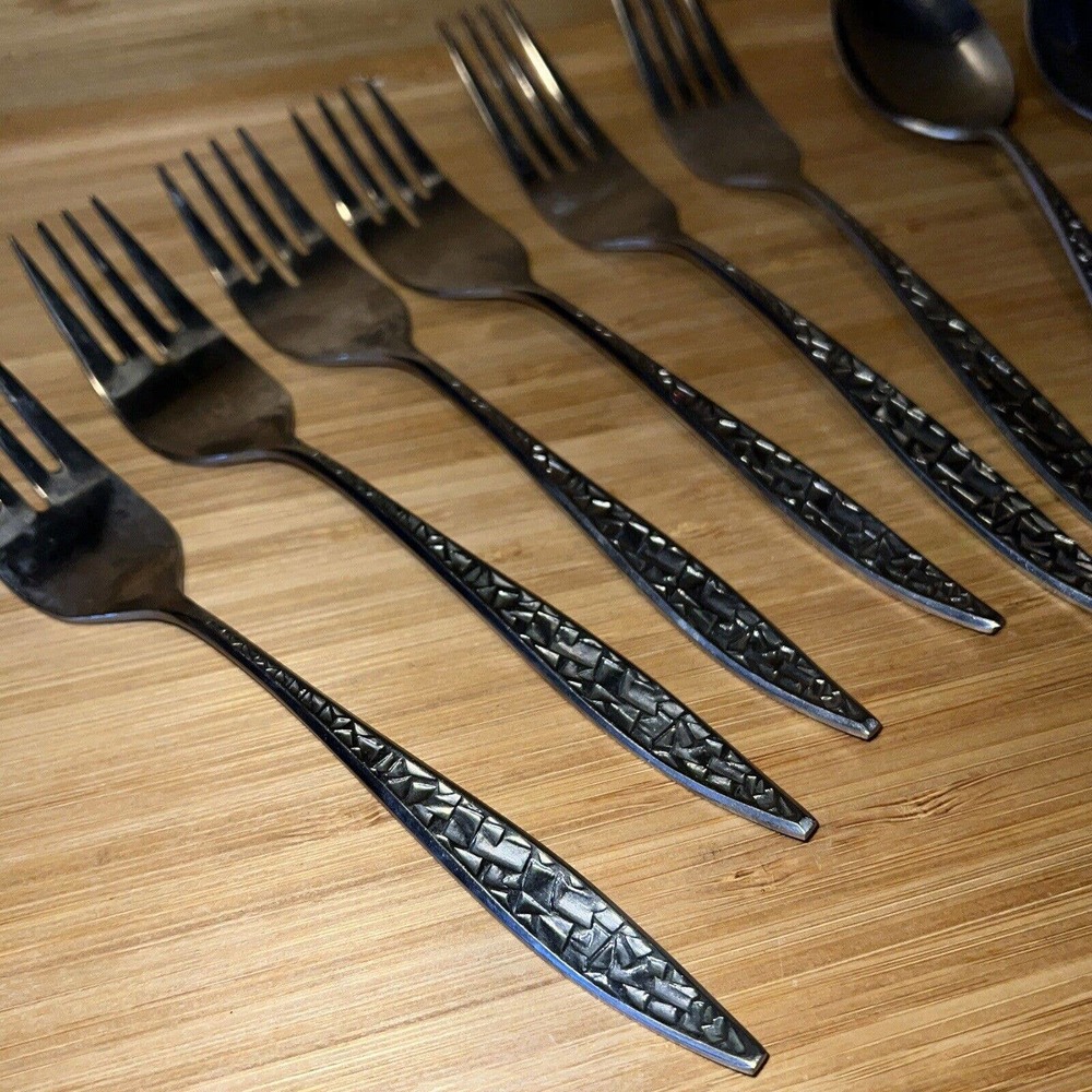 EKCO Eterna Ballos Stainless Steel Flatware 13 Piece Vintage Made in Korea